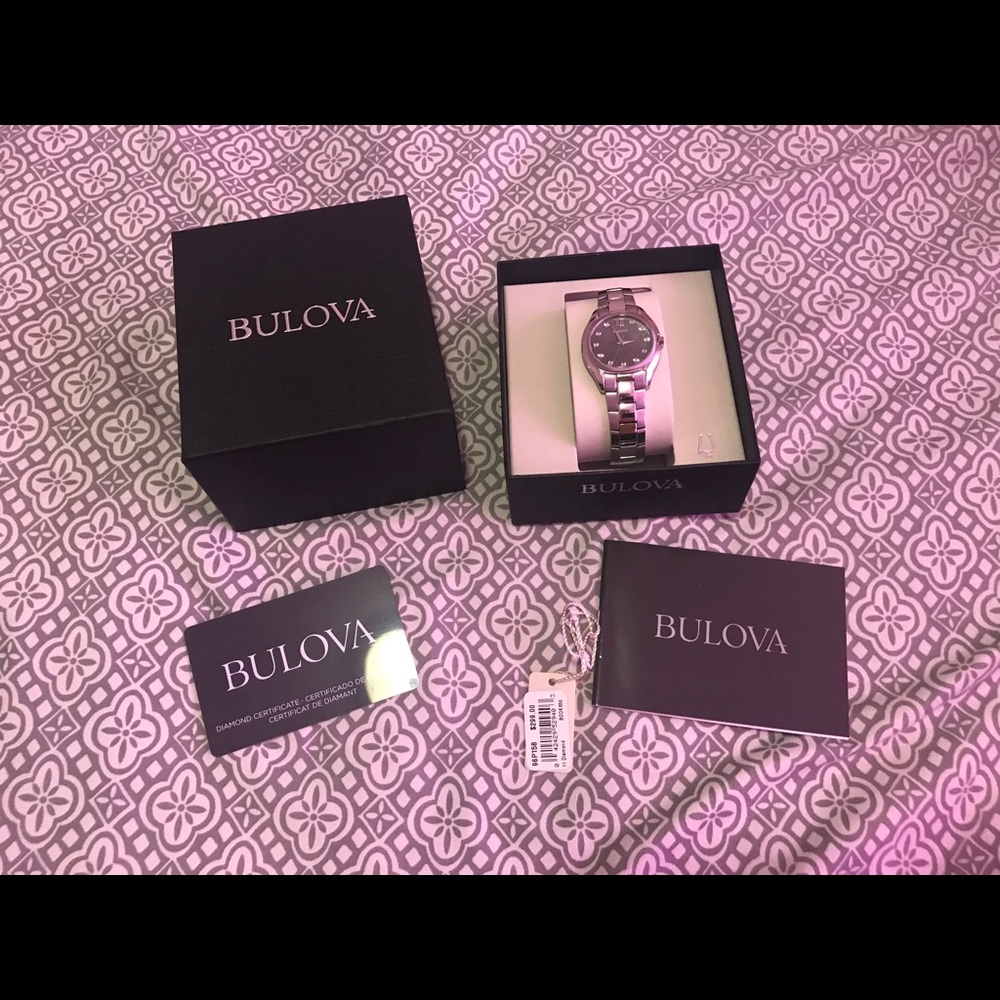 Bulova Women's Brightwater Diamond Bracelet Watch, ****Price Firm***